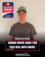 Tisková zpráva: Romain Febvre bude v sezónách 2027 a 2028 továrním jezdcem Ducati